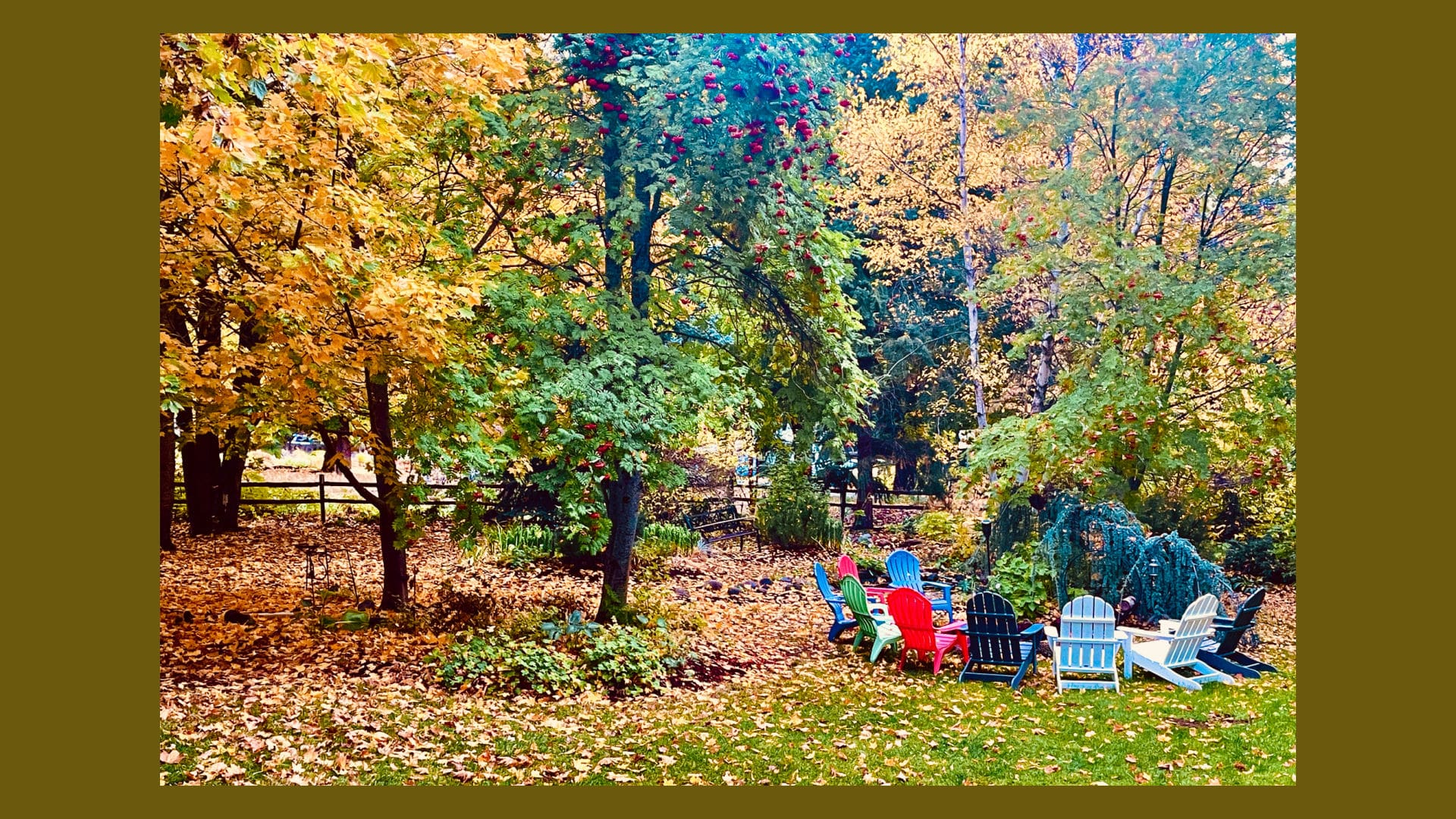 Fall in the Old Parkdale Inn Gardens